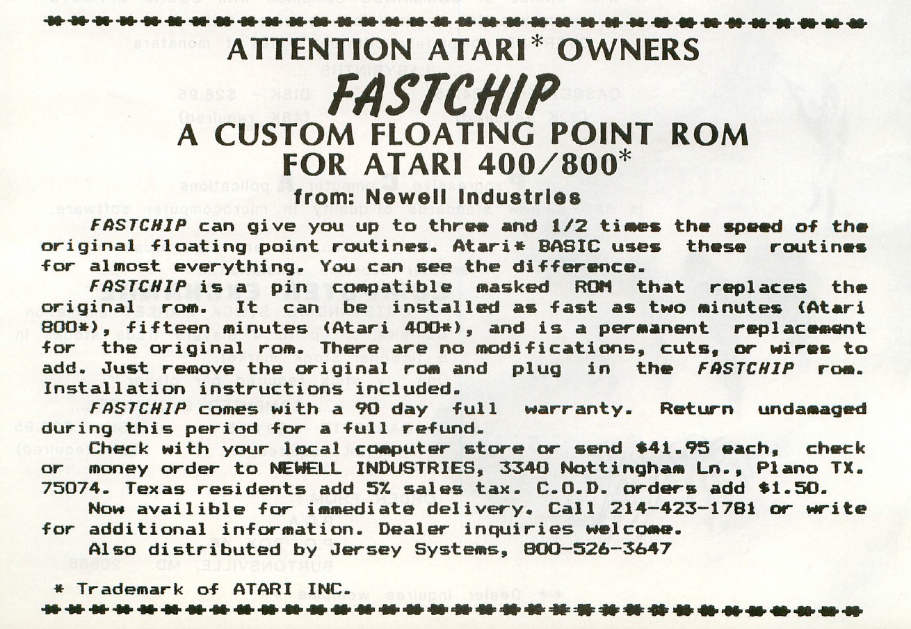 FAST FLOATING POINT source code for the ATARI/Fastchip.jpg