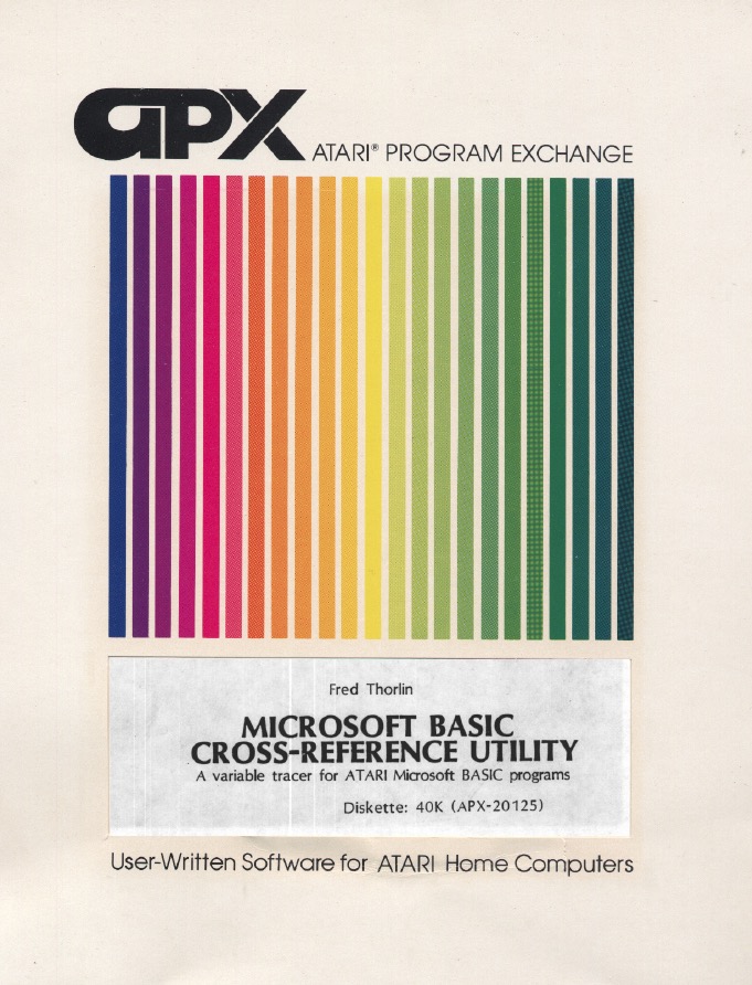 Microsoft Basic I/ATARI Microsoft BASIC Cross-Reference Utility.jpg